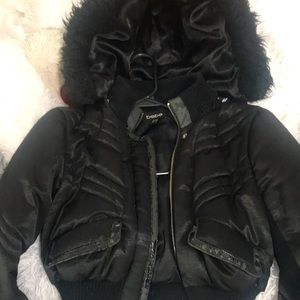 Bebe crop sweater size small